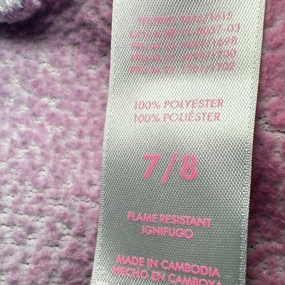 XOXO Girls Ombre Fleece Robe Colorful Pastel Tie-Dye Size 7/8 Pajamas